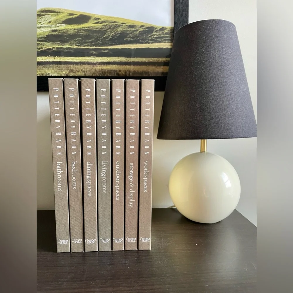 Pottery Barn Outdoor Spaces Hardcover — Blue, White, Yellow